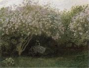 Claude Monet Lilacs,Gray Weather painting